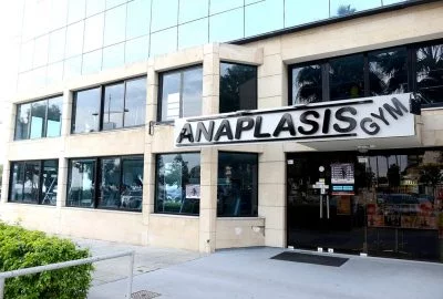 Anaplasis Gym main entrance storefront