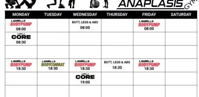 group classes timetable jun 2021